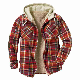  Men′s Camp Night Berber Lined Hooded Flannel Shirt Jacket