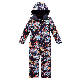  Print Kids Snow Set Winter Jumpsuit Overall Ski One Piece Waterproof Overalls Ski Suit
