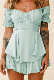  Wholesale Solid Color Sexy Casual Elegant Short Sleeved off Shoulder Jumpsuit Dress