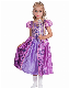 Custom Cosplay Role Party Halloween Game Costumes Jumpsuit Princess Purple Castle Fairy Tale Children Day Dress for Kids