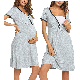  Women Short Sleeve Nursing Maternity Breastfeeding Dress