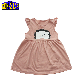 2-6y Baby Girl Daily Summer Dress 100%Cotton Jersey 150g Dress manufacturer