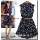  Fashion New Design Women Cotton Shirt Collar Dress Casual Factory