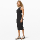  Sy-452 New Fashion Lulu Ribbed Beautiful Back Slim Fitness Yoga Dress for Women Wear