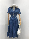  New Design Custom Clothes Fashion Lady Dress China Manufacturer Summer Women Jean Denim Skirt Whole Clothing Aparel Garment Streetwear Casual Dress