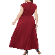  Ladies Sexy V Neck Long Slit High Waist Pockets Beautiful Maxi Wedding Guest Formal Cocktail Party Dresses for Women