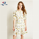  Dropshipping Women Summer Floral Lace Shorrt Sleeve Beautiful Fashion Casual Dress