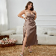  Sexy Girls Silk Print Sleepwear Plus Size 2023 Silk Dress Women Custom