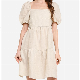  Bales Linen Cotton Clothes Career Woman Moroccan Summer Ladies Casual Skater Dress Women Branded Church Dresses Mini OEM Service