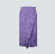  100% Wool Rib Knit Skirt with Ruffles