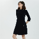  Knitted Dress for Women′s 50% Extrafine Merino Wool 50% Acrylic Blends-Machine Washable