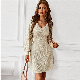  Skylark Wholesale Thermal Comfortable Casual V-Necked Sexy Sweater Knitted Dress