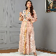  Middle East Arab Fashion Autumn and Winter Bead Applique Velvet Women′s Dress Evening Dress