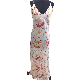  Silk Satin Dresses with Beautiful Printed Fish Pattern