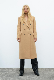  Classic High Quality Fashion Brown Long Winter Coat for Woman Ladies