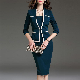  OEM Dress Lapel Bag Hip Skirt Commuter Business Wear Women′s Suit