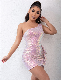  China Wholesale Support OEM and ODM Pink Colorful Party Dress