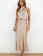  Skylark Wholesale Premium Satin High Quality Halter-Neck Elegant Gown Maxi Dress