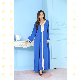  Embroidery Flower Abaya Women Muslim Prom Dresses Long Sleeve