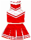  2023 New Cheerleading Uniforms for Cheerleading with 100% Polyester Global 2-piece set