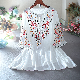  Spring 2022 New Fashion Women Embroidered Flower Lace V-Neck Loose Holiday Beach Long Dress of Clothing