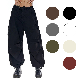  OEM Oversized Women Casual Trousers Fit Girl Parachute Pants Women Low Waist Custom Color Plain Baggy Cargo Parachute Pants
