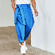  Men′s Custom Casual Flared Jogger Track Trousers Elastic Waistband Mens Stacked Flare Pants