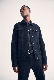  Men a True Original Fit Waist Length Rodeo Jacket with Double Flat Chest and Side Pockets Classic Rigid Denim Trucker Jacket