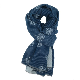 Trees Pleated Scarf Reversible Crinkle Mulberry Tree Scarf