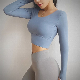  Solid Color Back Hollow Slim Yoga Set Sport Bra and Leggings Set for Women