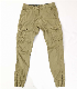  Men′s Slim Spring/Summer Garment Dyed Cargo Pants