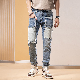  Multi-Pocket Stitching Patch Jeans Men′ S Spring High Street Ins Casual Pants Men′ S Light Luxury Tide Brand Denim Pants Men (CFJPM-026)
