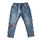  Custom Jeans Manufacturers Fashion Damaged Jeans Embroidery High Waisted Denim Pants for Men