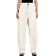  Women′s High Waisted Loose Wide Leg White Jean Pants