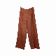  Womens Daily Casual High Waisted Wide Leg Pants Button up Straight Leg Trousers