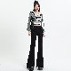  Jeans Hot Girl Retro Micro Flare Jeans Fashion High Waist Slim Fit Mopping Trousers