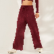  Blank Straight Wide Leg Flared Sweatpants Men Women′s Cotton Joggers Sports Pants