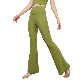  Bell-Bottom Skinny Ruffle Fitness Flare Workout Women Yoga Leggings Wide Leg Pants