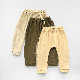  Natural Color Popular Waffle Children Pants Drawstring Baby Harem Pants