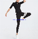  Fashion Women Jogger Suit Sport Striped Yoga Wear 2 PCS Suit Quick Drying Sports Tops Skinny Yoga Pants