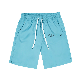  OEM Light Blue Custom Embroidery Logo Men Short Pants Nylon Drawstring Woven Pants
