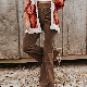  Women Spring Summer Ol High Waist Corduroy Flared Pants