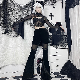  Lady Gothic Punk Black Trouser
