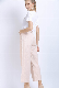  Ladies High Waist Solid Color Loose Fit Trousers with Belt