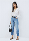 Women Trousers Denim Straight Jeans for Women manufacturer