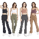  Factory Wholesale Premium Soft High Waisted Flare Leggings for Women, Custom Logo Bootcut Yoga Pants Workout Bootleg Work Pants Dress Trousers