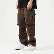  Mens Pants Solid Color Zip Fly Loose Fit Casual Mens Streetwear Skate Pants Baggy Cargo Pants for Men
