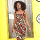  African Fashion Ankara Design Strap Women Jumpsuit