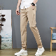  Custom Made Twill Cotton Fabric Khaki Color Durable Spandex Stretch Long Men′s Casual Pants