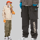  350g 51% Cotton 49%Polyester Velvet Winter New Vintage Retro Cursor 3D Multi Pocket Loose High Street Sports Casual Pants for Men